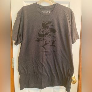 Baseballism Mens Size L Dark Gray Short Sleeved Tee Shirt